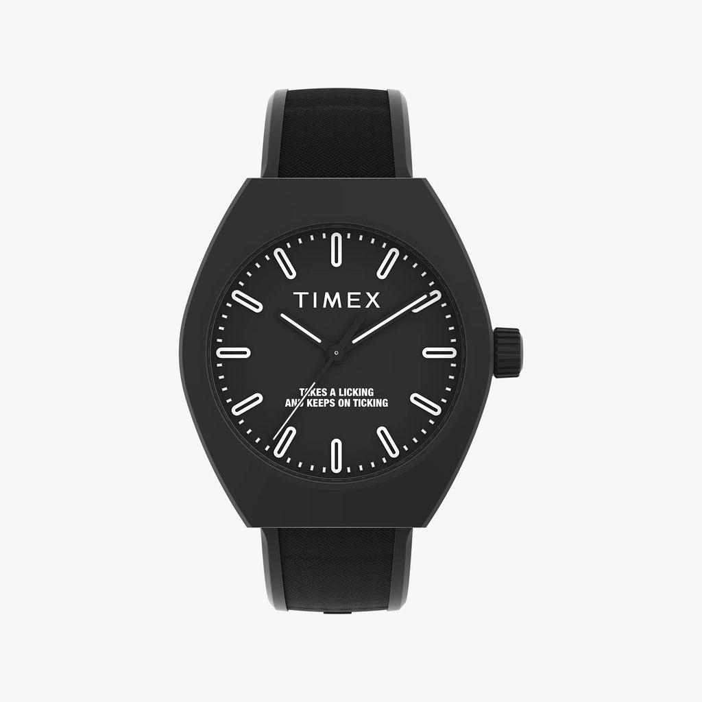 Timex Unisex Eco Ceramic Black Watch, Black Bio-Tpu Strap | Tw2w42100-0