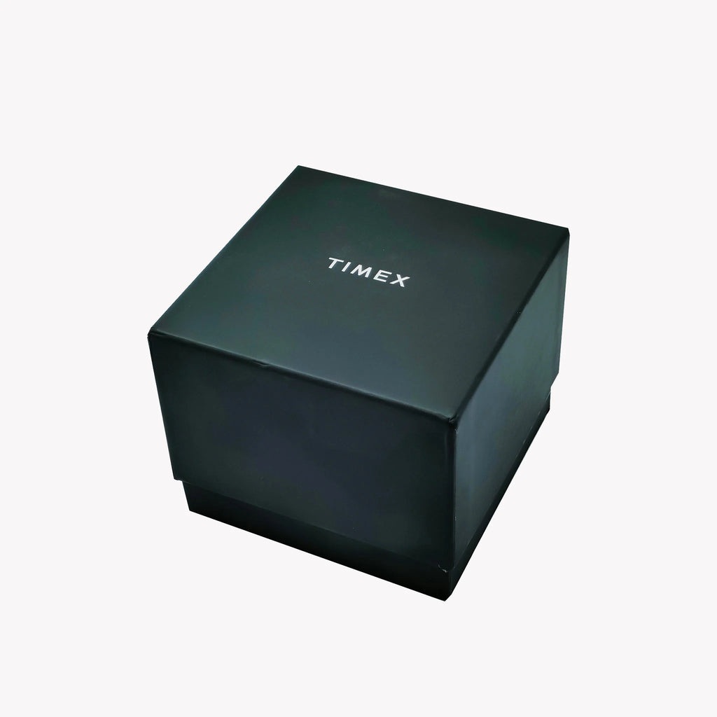 Timex Men's Brown Leather Watch, Green Dial | Tw2r86900-4