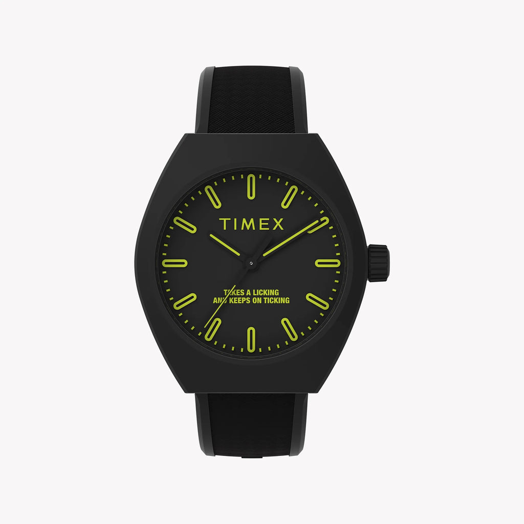 Timex Unisex Eco Ceramic Black Case Watch, Black Strap | Tw2w42400-0