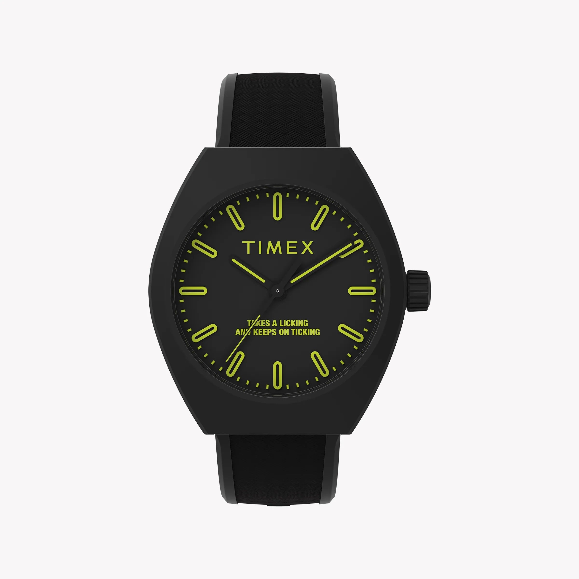 Timex Unisex Eco Ceramic Black Case Watch, Black Strap | Tw2w42400-0