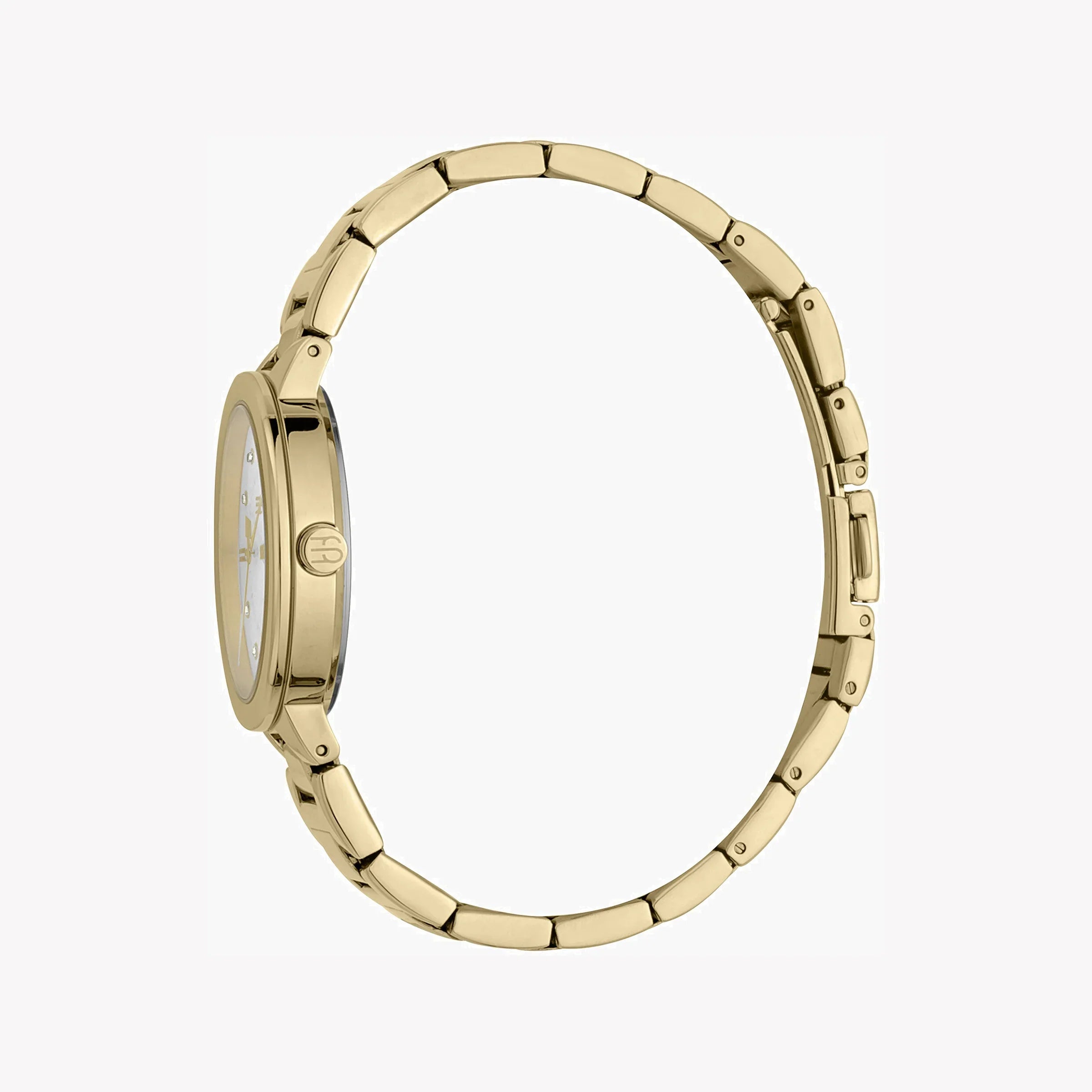 Esprit Women's Gold Stainless Steel Watch, Silver Dial | Es1l147m0075-1