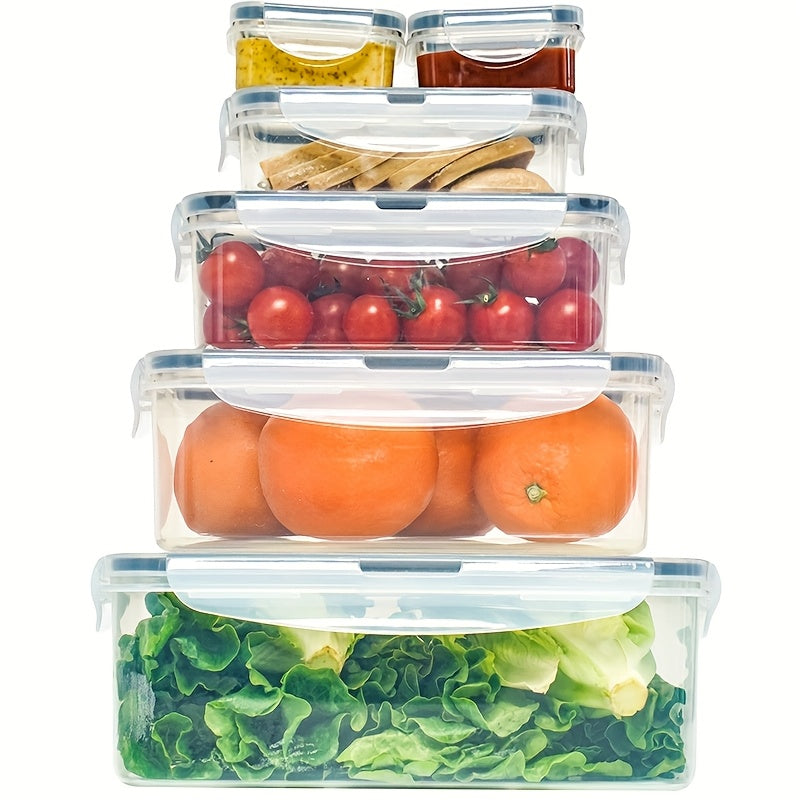 12/24pcs BPA-Free Meal Prep Containers with Airtight Lids - Leak-Proof, Microwave & Dishwasher Safe Stackable Square Food Storage Containers for Snacks, Fruits, Vegetables - Ideal for Office, School, Picnics, Road Trips, Meal