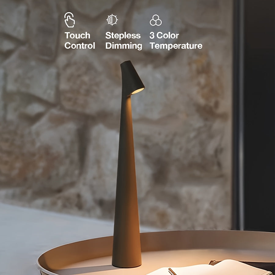 Portable LED Table Lamp, Touch Control LED Table Lamp, Modern Design Table Lamp, Rechargeable LED Table Lamp for Home Decoration.