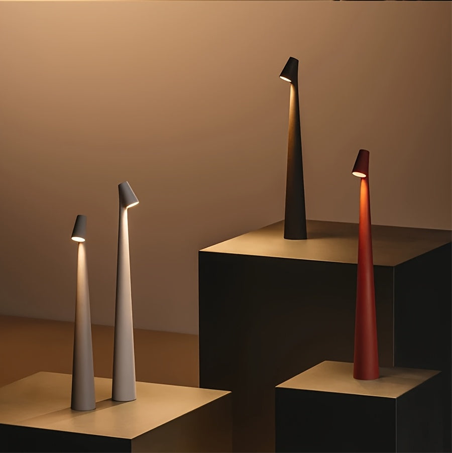 Portable LED Table Lamp, Touch Control LED Table Lamp, Modern Design Table Lamp, Rechargeable LED Table Lamp for Home Decoration.